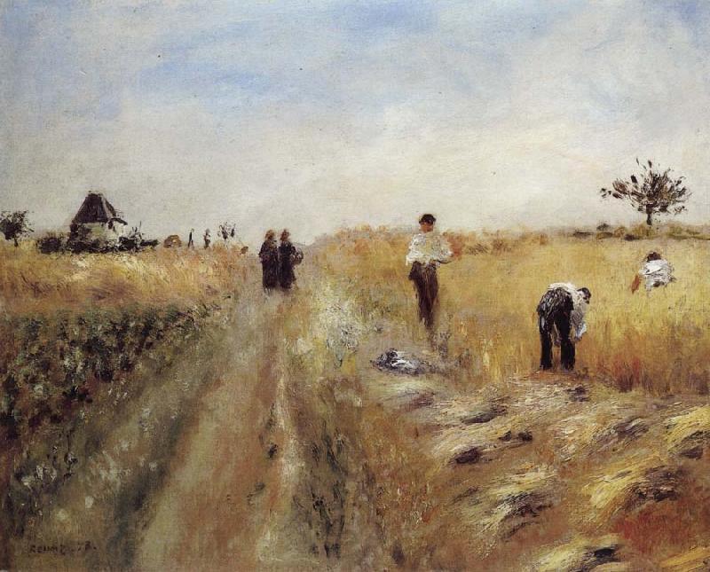 Pierre Renoir The Harvesters France oil painting art
